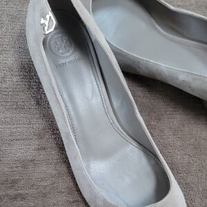 Tory Burch Gray Suede Women's Flats